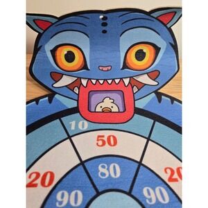Demon Hunters Dart Board Blue Monster Kids Felt Target Game with 12 Sticky Balls